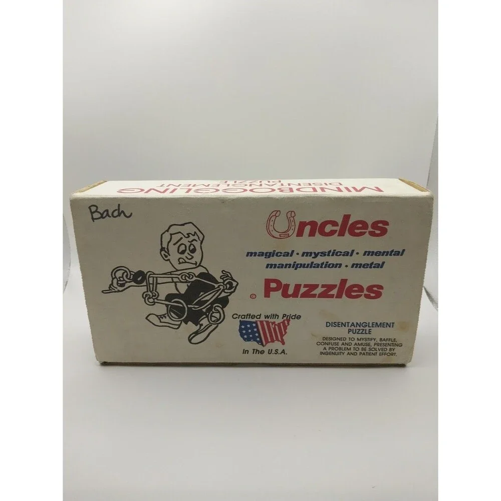 Uncles Puzzles Challenger Metal Disentanglement Intense Difficulty Vintage